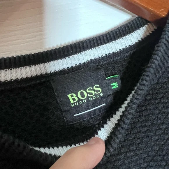 Hugo Boss Black Knit Top - Gently used - men’s medium - Picture 6 of 7